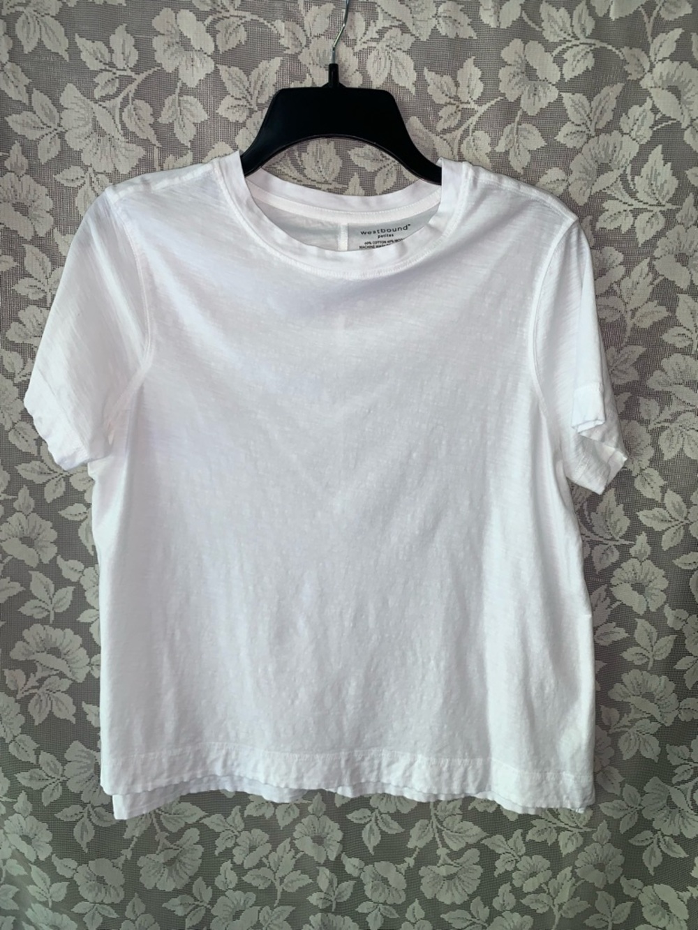 Westbound White Short Sleeve Crewneck Tee